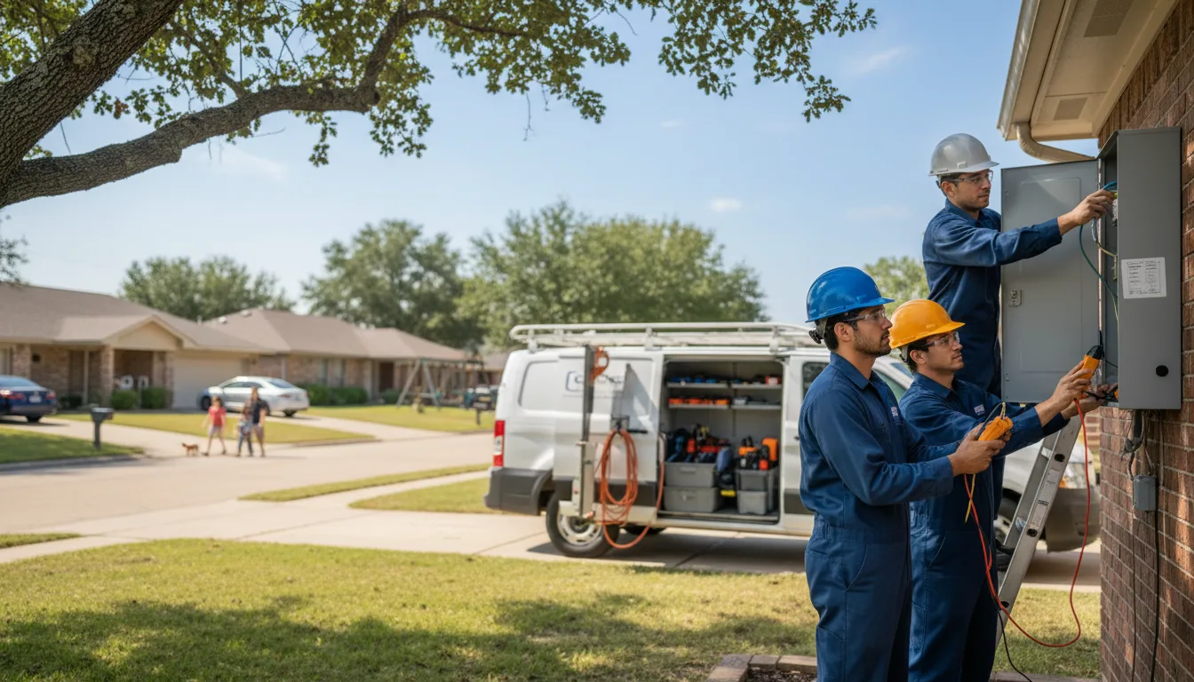 Certified electrician providing emergency electrical services in Herndon, KS